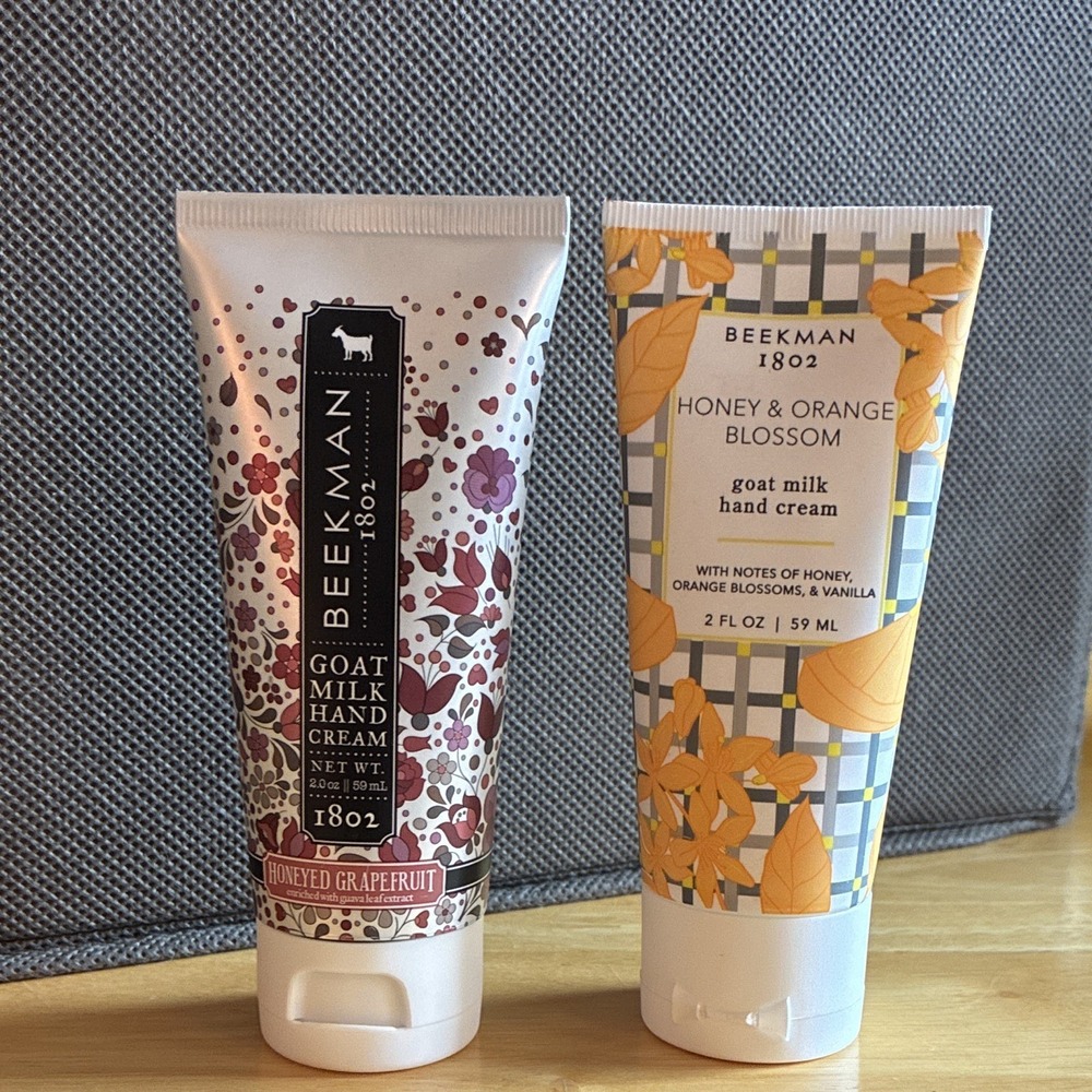 Beekman 1802 Goat Milk Hand Cream Lot of 2 2 fl oz Honeyed Grapefruit & Honey